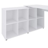 Mesa Para Escritório Extensível Escrivaninha Nero A2 Branco - 6