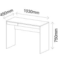 Mesa Para Escritório Escrivaninha College A02 Branco - 2