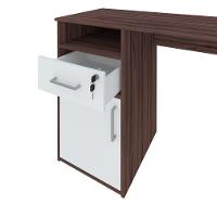 Mesa Para Escritório Escrivaninha Hall A02 Ipê Branco - 6