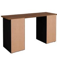 Mesa Para Escritório Escrivaninha Due Web Nogal A02 Preto - 2