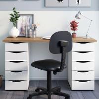 Mesa Para Escritório Escrivaninha Due Web Nogal A02 Branco - 11