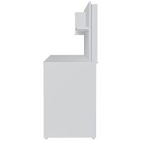 Mesa Para Escritório Escrivaninha Com Painel First Branco - 7