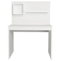 Mesa Para Escritório Escrivaninha Com Painel First Branco - 9