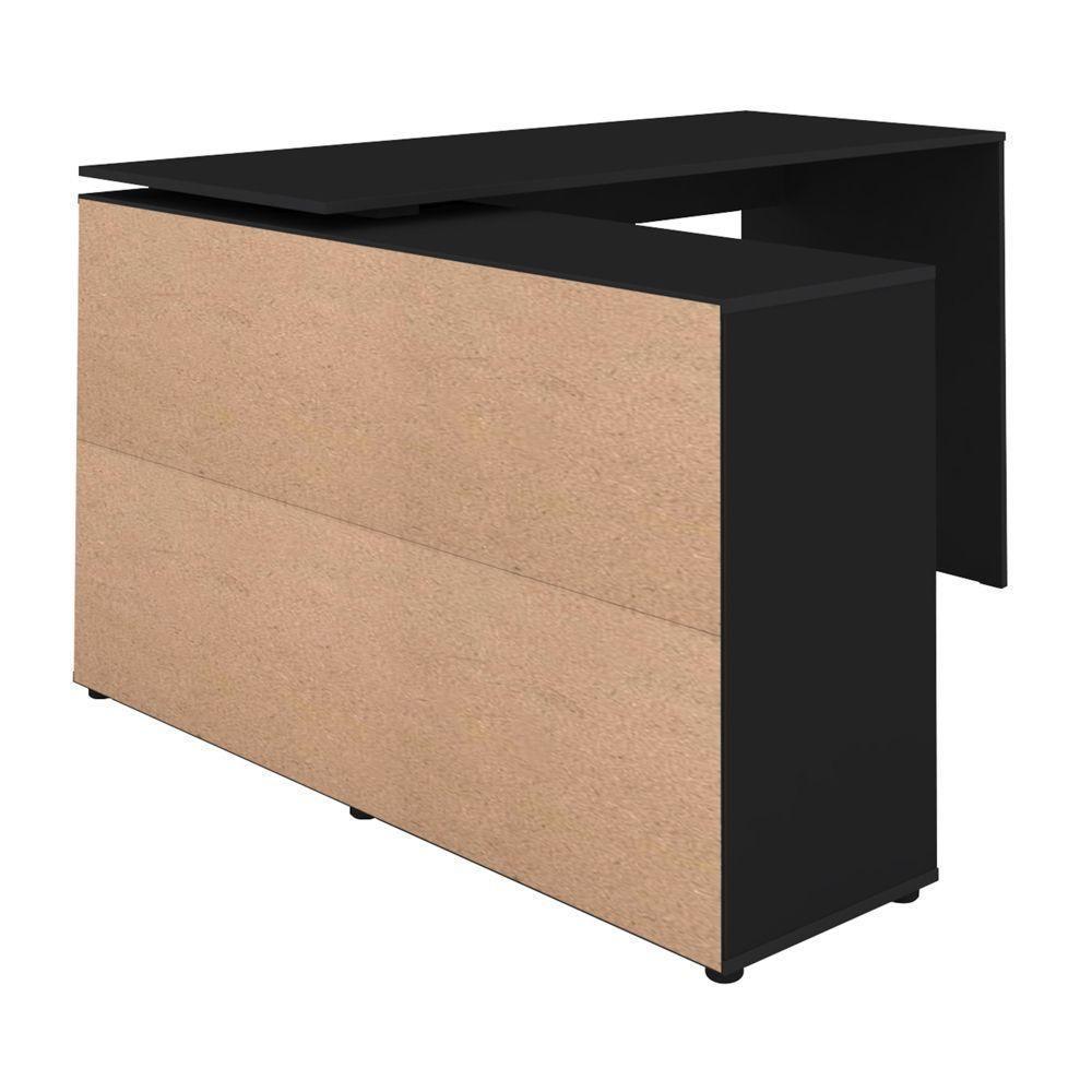 Mesa Para Escritório Extensível Escrivaninha Nero A02 Preto - 2