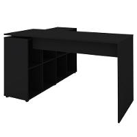Mesa Para Escritório Extensível Escrivaninha Nero A02 Preto