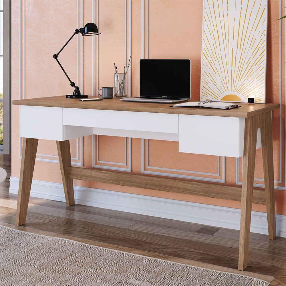 Escrivaninha Trend Com 03 Gavetas Hanover E Off White - 2