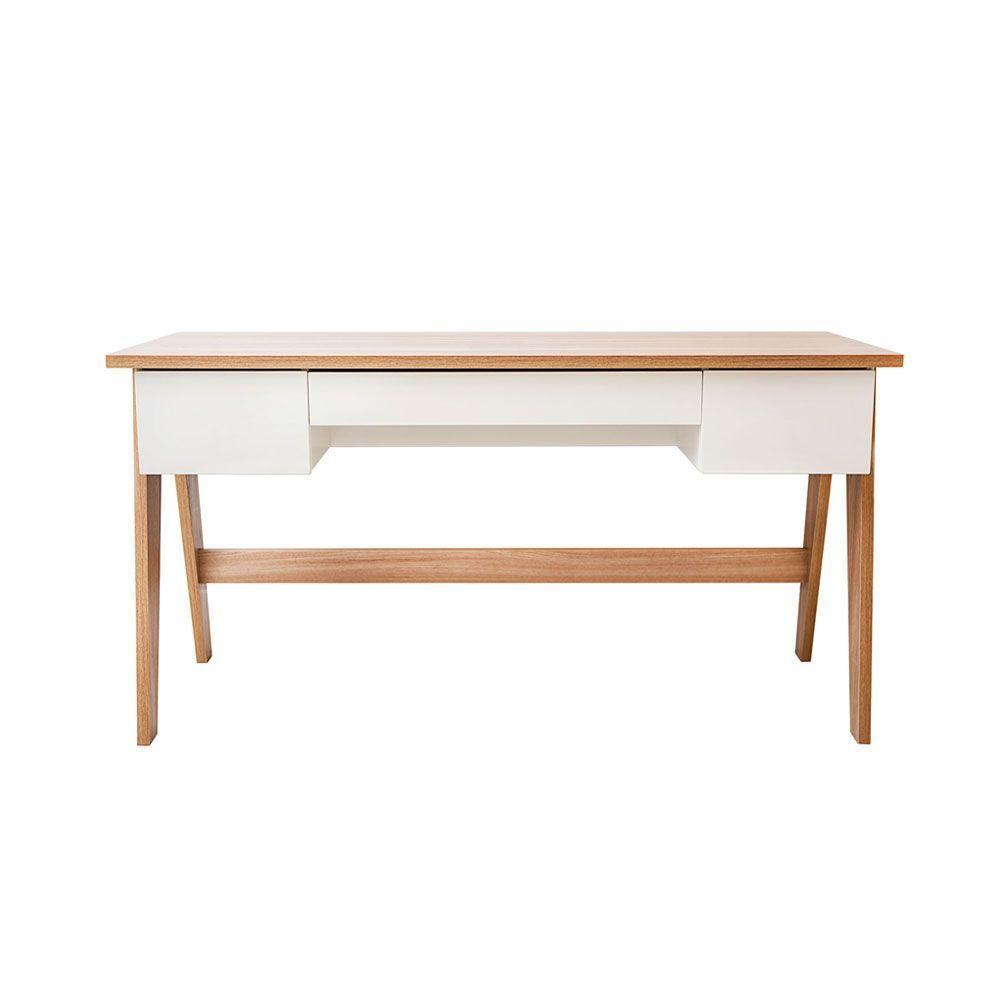 Escrivaninha Trend Com 03 Gavetas Hanover E Off White - 9