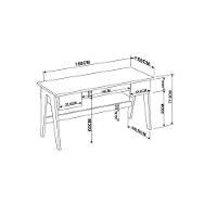 Escrivaninha Trend Com 03 Gavetas Hanover E Off White - 5