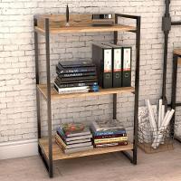 Kit Mesa Cavalete 135 Cm Com Estante 3 Prateleiras Carvalho - 9