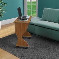 Mesa para Computador Dobrável Rodízios Freijó - 2