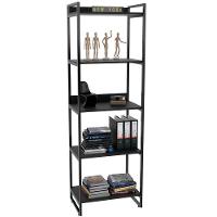 Kit Mesa Cavalete 135 Cm Com Estante 5 Prateleiras Preto - 7