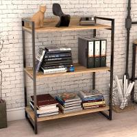 Kit Mesa Cavalete 150 Cm Com Estante 3 Prateleiras Carvalho - 8