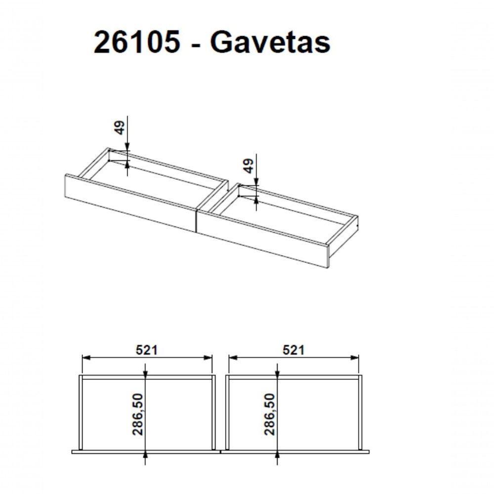 Escrivaninha Trend Com 2 Gavetas Hanover E Off White - 4