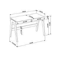 Escrivaninha Trend Com 2 Gavetas Hanover E Off White - 8