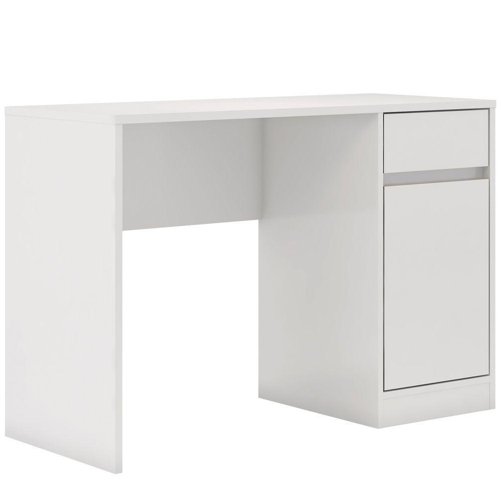 Escrivaninha Computador 1 Porta 1 Gaveta Branco - 3