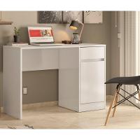 Escrivaninha Computador 1 Porta 1 Gaveta Branco - 1