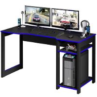 Mesa Computador Gamer Pretoe Azul - 7