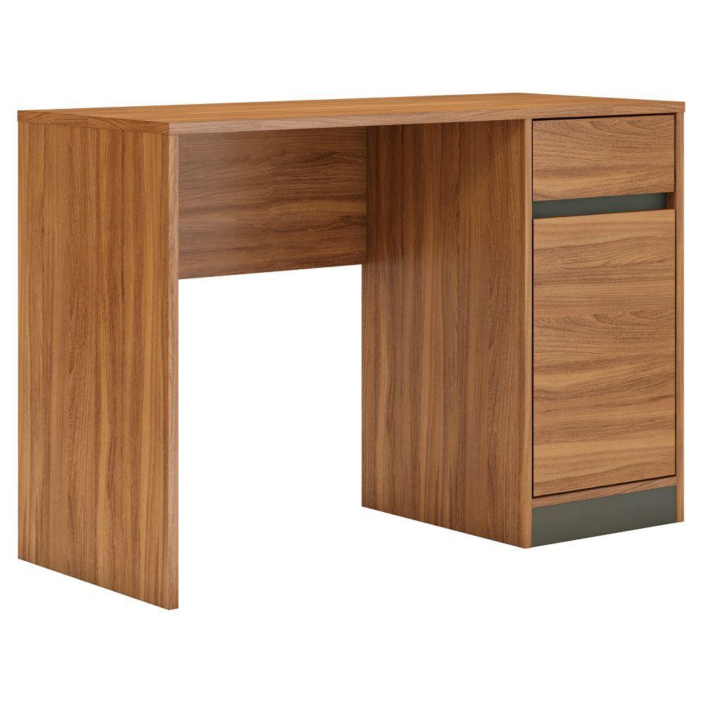 Escrivaninha Computador 1 Porta 1 Gaveta Amendola Grafito - 4