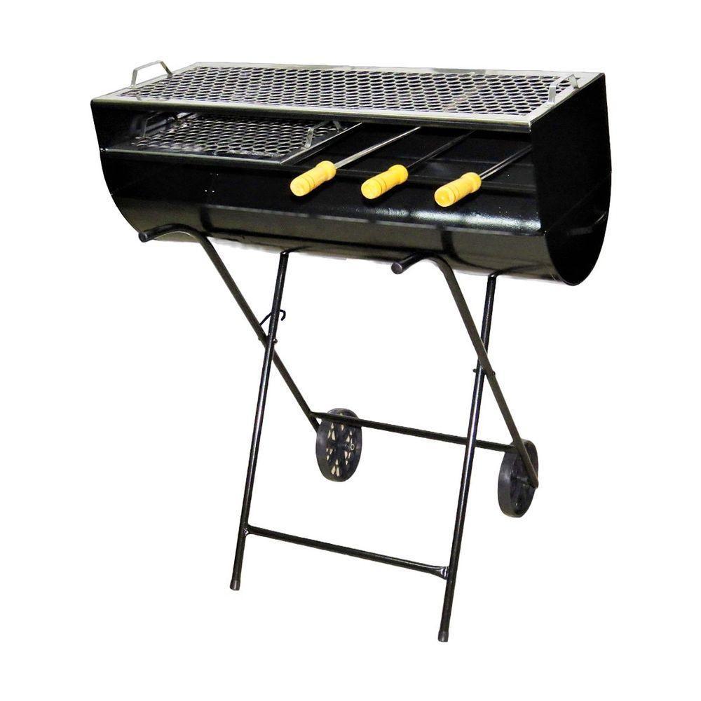 Churrasqueira Espetinho Carrinho 2 Grelha 3 Espeto 100x76x30 - 1