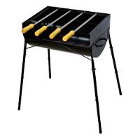Churrasqueira Com Pé Aço 4 Espeto Fe 75x44x30cm - 1
