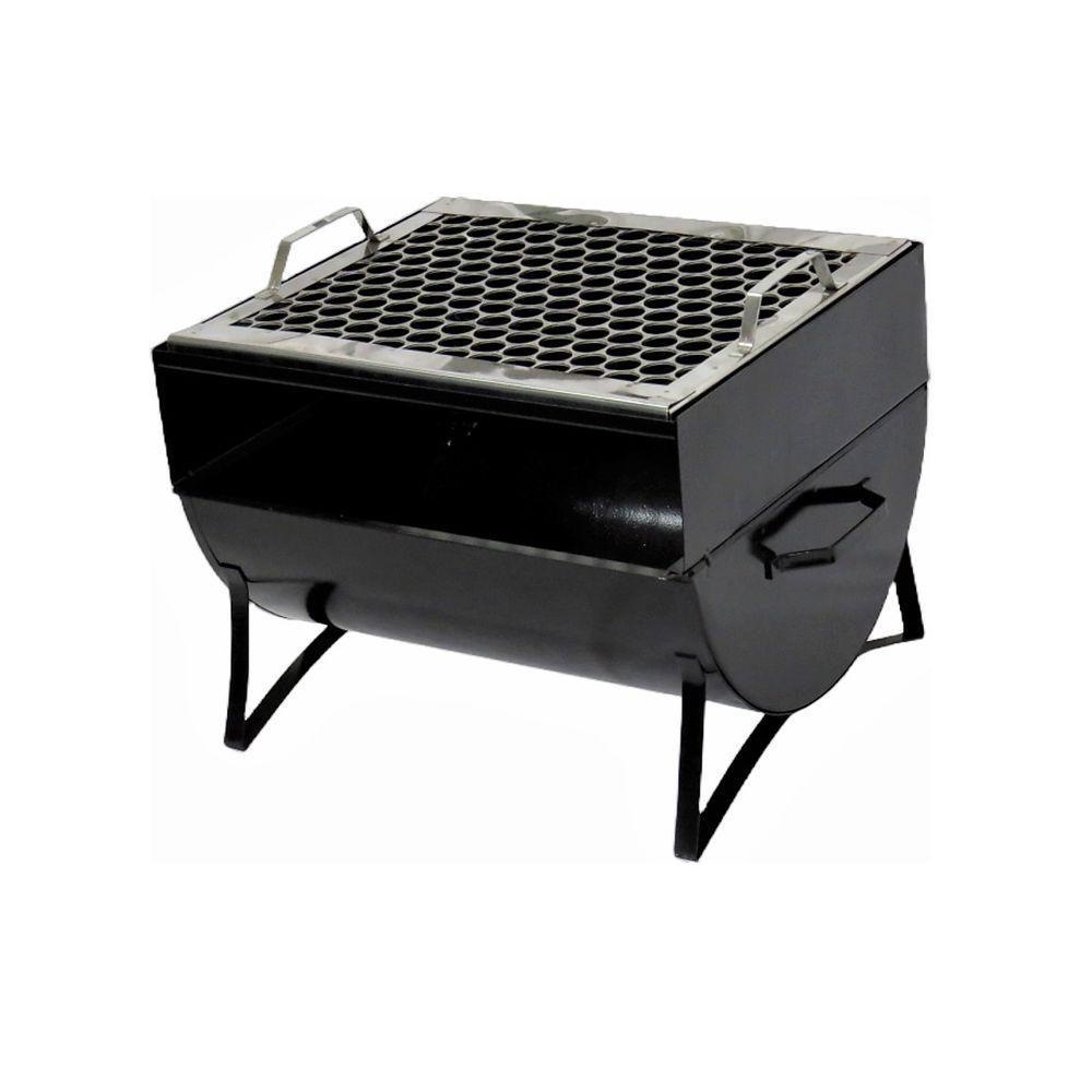 Churrasqueira Aço Carbono E Grelha Fe 30x28x24cm - 1