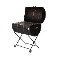 Churrasqueira Termômetro A Bafo Tambor Suporte E Rodas 200L - 3