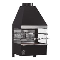 Churrasqueira Suspensa Preta Fornos Pinhal Com Espetos - 1