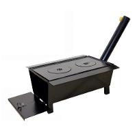 Fogão Churrasqueira Caipira Chapa 02 Furo Grelha 43X38X20Cm - 1