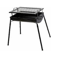 Churrasqueira Em Aço Pé E Grelha Ab 75x44x30cm - 1