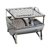 Churrasqueira Praia E Campo Aço Inox Com Grelha 30X28X24Cm - 1