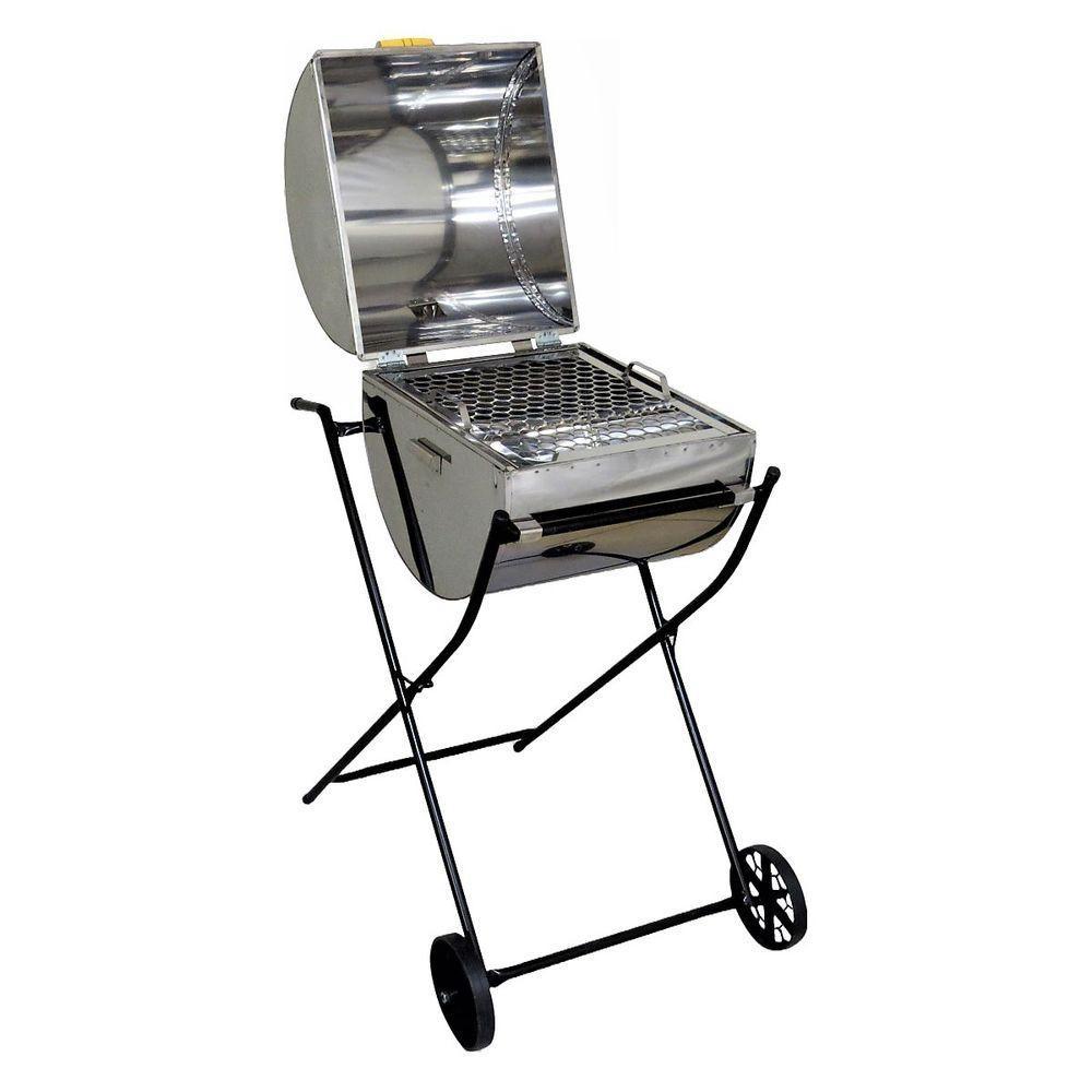 Churrasqueira Garden Grill Inox Grelha E Carrinho 94X40X35Cm - 1