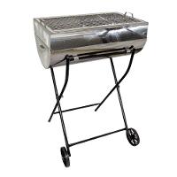 Churrasqueira Aberta Grill Inox Grelha E Carrinho 92X55X35Cm - 1