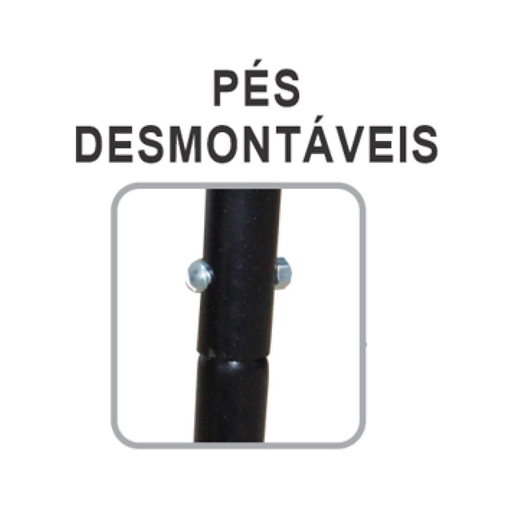 Churrasqueira Praia Campo Em Aço Pé E Grelha Ab 75x36x30cm - 2