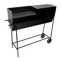 Churrasqueira Espetinho Aço Fe Grelhas Carrinho 100X99X26Cm - 1