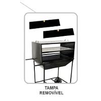 Churrasqueira Espetinho Master Grelhas Carrinho 98x62x41cm - 2