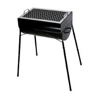 Churrasqueira Praia Campo Em Aço Pé E Grelha Fe 75X44X30Cm - 1