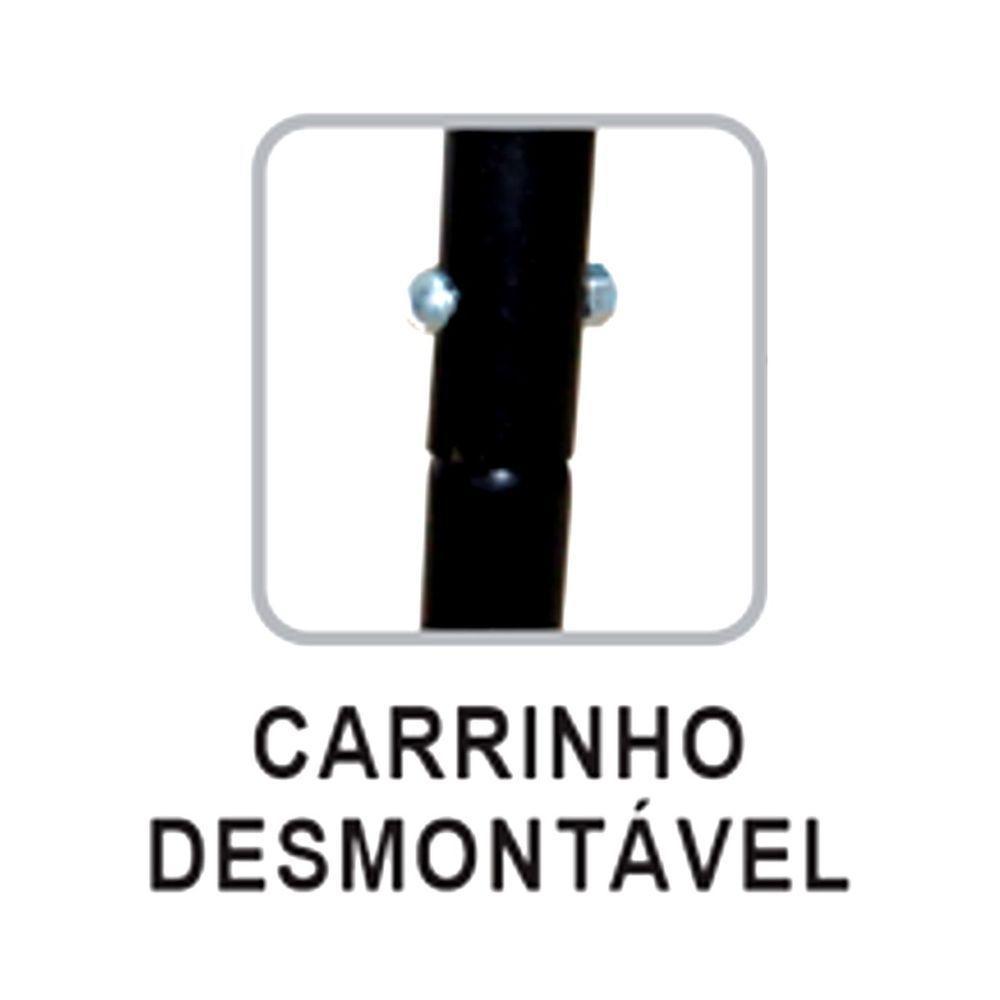 Churrasqueira Master Grill Inox Grelha E Carrinho 94x38x30cm - 2