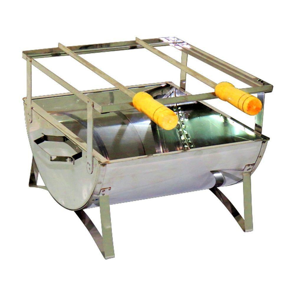 Churrasqueira E Aço Inox 2 Espetos 30x28x24cm - 1