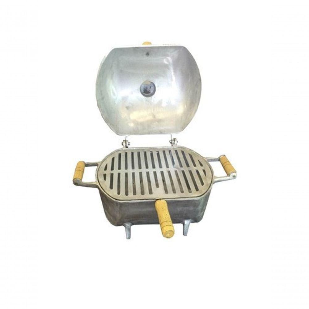 Churrasqueira Aluminio Fundido / Batido À Bafo Pequena - 4