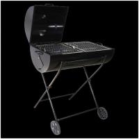 Churrasqueira Tambor 100 Litros Mista Com Carrinho E Grelha - 1