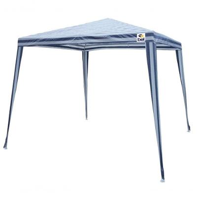 Tenda Gazebo 3 X 3 Poli Listrado Azul/Branco Bel Lazer