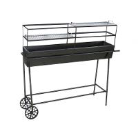 Churrasqueira Espetinho Comercial Com 2 Grelhas E Carrinho - 1