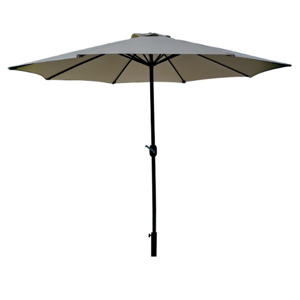 Ombrelone Central Bali Rivatti 270 Cm Em Alumínio Sem Base E Capa Em Poliéster Marfim - 1