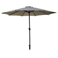 Ombrelone Central Bali Rivatti 270 Cm Em Alumínio Sem Base E Capa Em Poliéster Marfim - 1