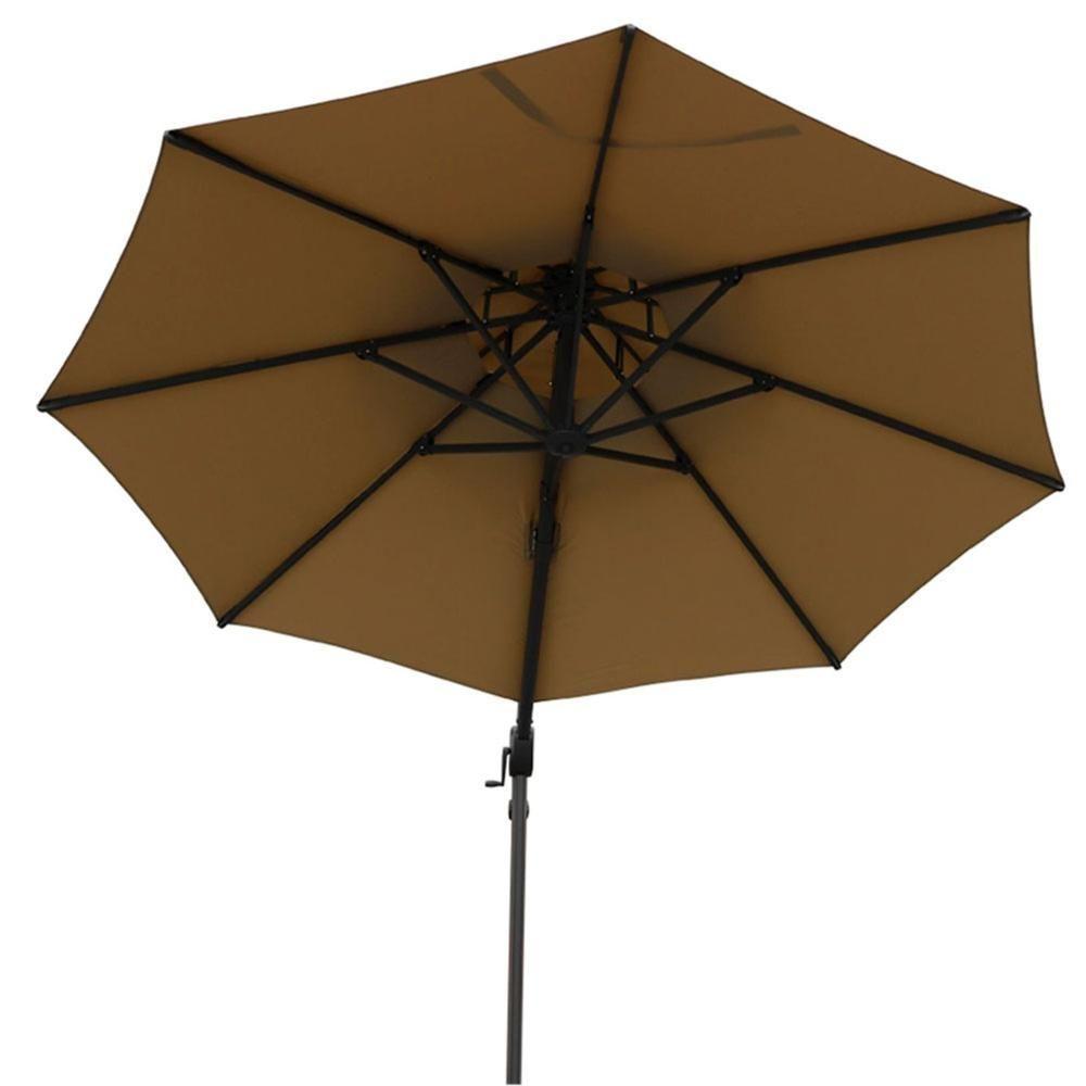 Ombrelone Lateral Belize Rivatti 300 Cm Em Aluminio Com Base Cruz Capa Poliéster Fendi - 3