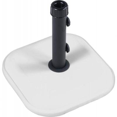 Base Ombrellone Em Concreto Quadrada 11Kg Branco - Bel Lazer