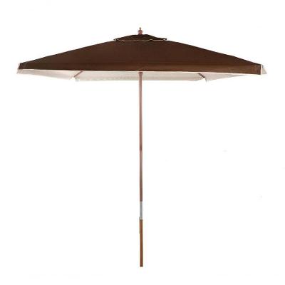 Ombrellone Quadrado Madeira 2,05 X 2,05M Marrom Bel Lazer