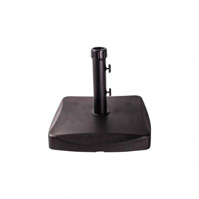 Base Para Ombrellone 25Kg Concreto Quadrado Preto Bel Lazer