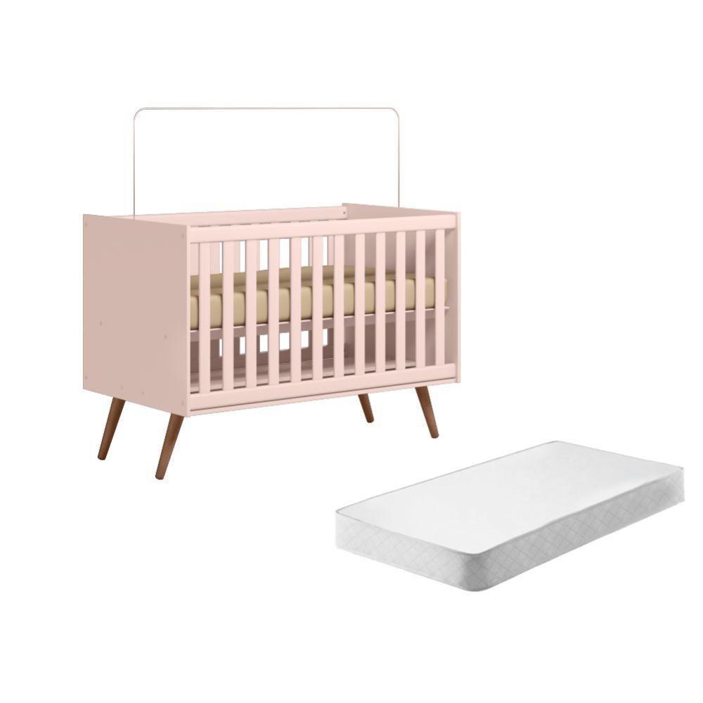 Mini Cama Retro Sophia Rosa Com Colchao - 3