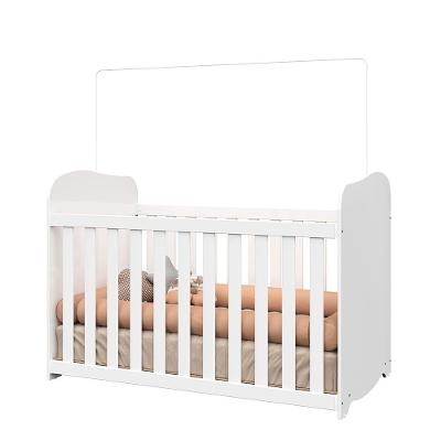 Berço Americano 100% Mdf Uli Móveis Peroba Branco Branco
